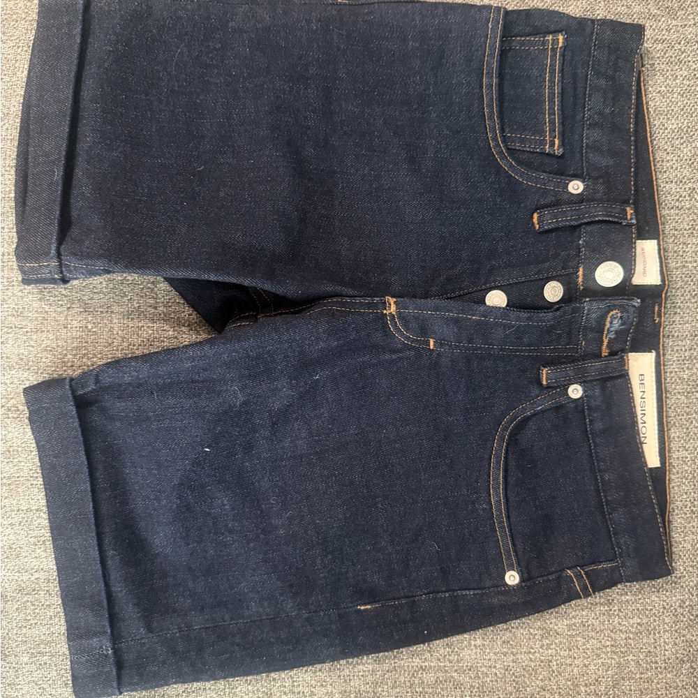 Bensimon Black Jean Shorts Classic Style